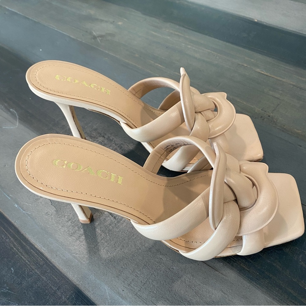 Coach Kellie Sandal; Color Nude/Beechwood; Size 9.5; Never Worn - Picture 11 of 12